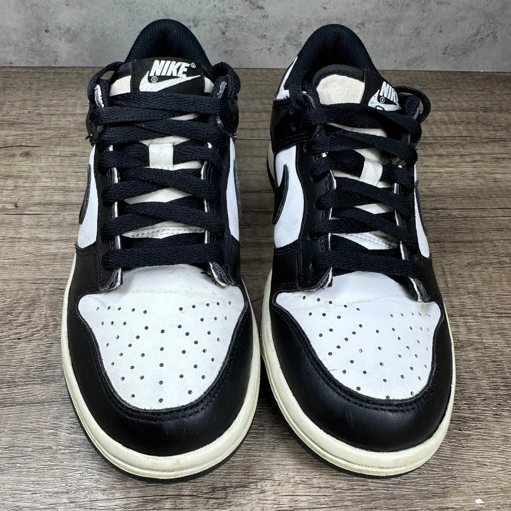 Nike~Youth~Dunk Low Retro Black/White Panda Sneakers~Size 4.5Y